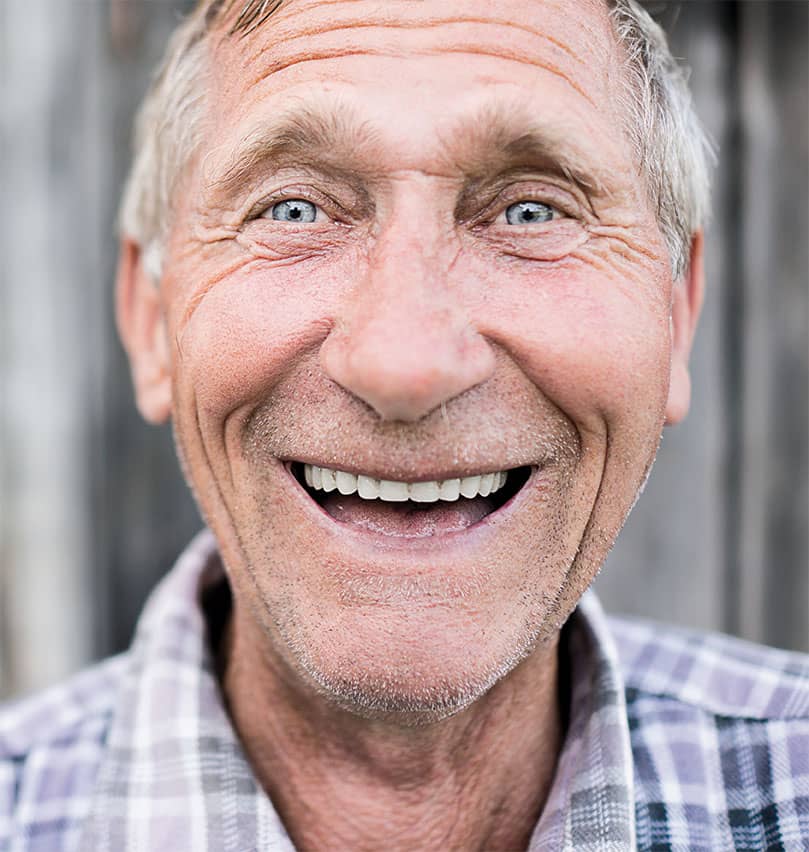 Smiling Old Man.